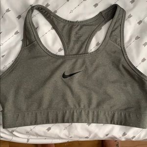 Nike gray sports bra